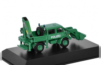 MERCEDES-BENZ Unimog U416 Doppelkabine Polizei (1977), green