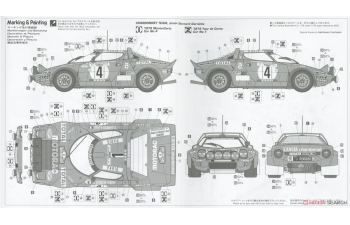 Сборная модель LANCIA Stratos Hf (night Version) №4 Winner Rally Montecarlo (1979) B.Darniche - A.Mahe