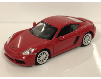 Porsche 718 Cayman, red, 2016