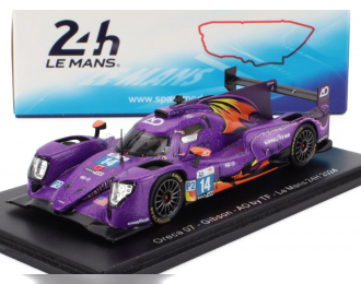 ORECA 07 Gibson Gk428 4.2l V8 Team Ao By Tf №14 24h Le Mans (2024) Alex Quinn - Philipp Jeffrey Hyett - Louis Deletraz, Purple Orange