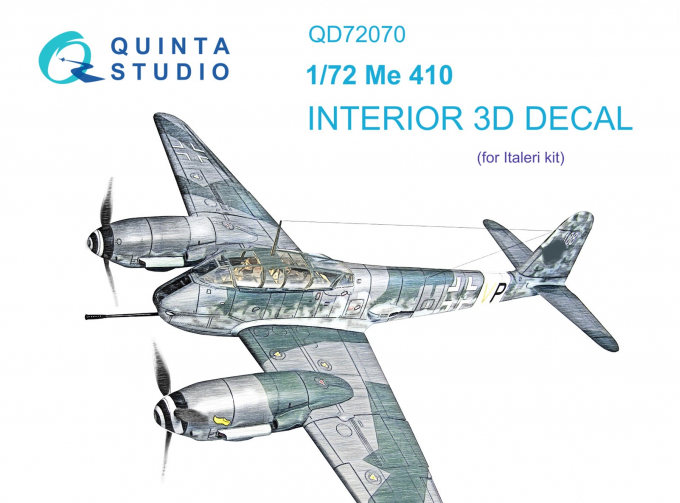 3D Декаль интерьера кабины Me 410 (Italeri)