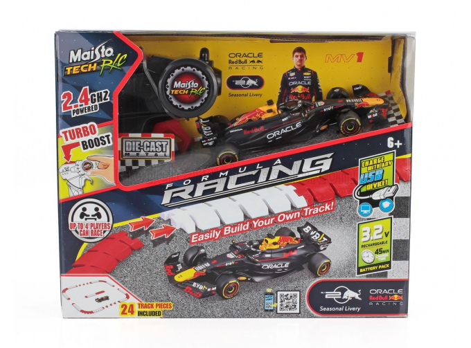 RC RED BULL F1 Rb20 Team Oracle Red Bull Racing №1 World Champion Season (2024) Max Verstappen, Blue Yellow Red