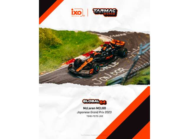 McLaren MCL60 Lando Norris, Japanese Grand Prix, black/orange 2023