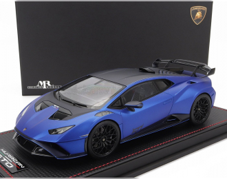 LAMBORGHINI Huracan Sto Lp640-2 (2021) - Con Vetrina - With Showcase, Blu Aegeus - Matt Blue