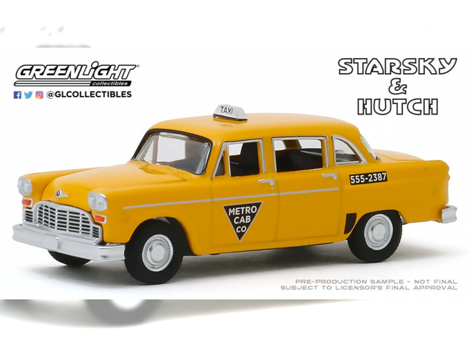 CHECKER TAXI "Metro Cab Co." 1968 (из телесериала "Старски и Хатч")