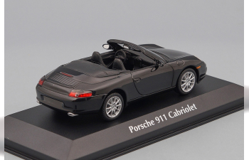 PORSCHE 911 Cabriolet (996) (2001), black metallic