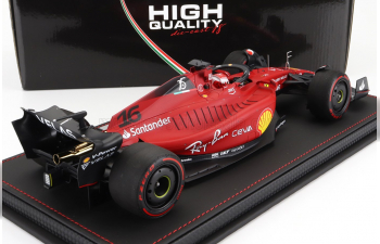 FERRARI F1-75 Team Scuderia Ferrari N 16 Winner Bahrain Gp 2022 Charles Leclerc - Con Vetrina - With Showcase, Red