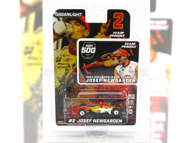 CHEVROLET Team Penske №2 Indianapolis Indy 500 Indycar Series (2023) Jose Newgarden, Red White Yellow