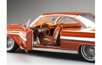 CHEVROLET Impala Cabriolet Hard top Lowrider (1961), orange