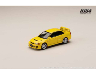 MITSUBISHI Lancer GSR Evolution 5 (CP9A) with Mud flap, dandelion yellow 1998
