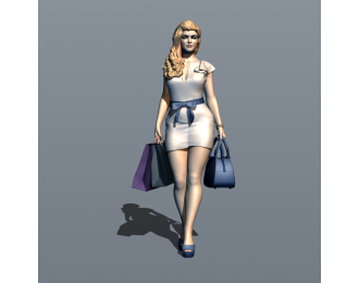 Фигурка Светская львица 5, окрашенная