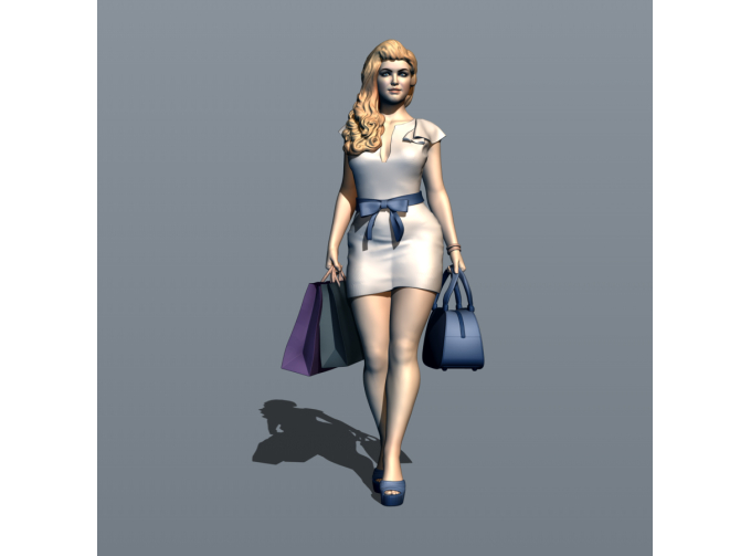 Фигурка Светская львица 5, окрашенная