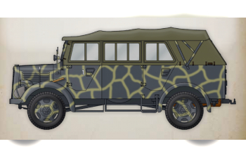 L1500A (KFZ.70) из серии Samochody Wojskowe Ii Wojny Światowej