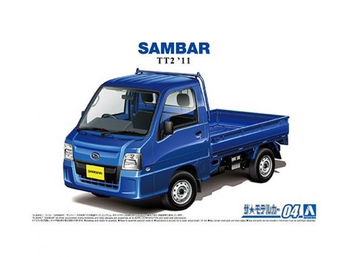 Сборная модель Subaru TT2 Sambar WR Blue Limited 11