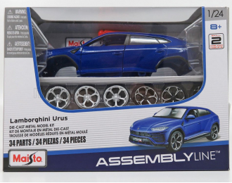 Сборная модель LAMBORGHINI Urus (2018), Blue Met