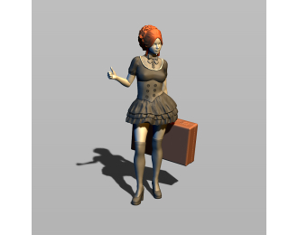 Фигура Автостопом, окрашенная