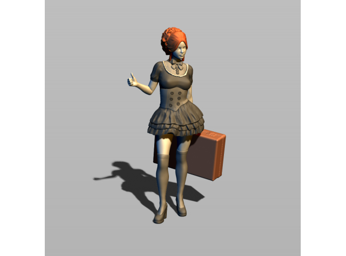 Фигура Автостопом, окрашенная