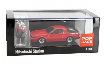 MITSUBISHI Starion,красный (с фигуркой водителя)