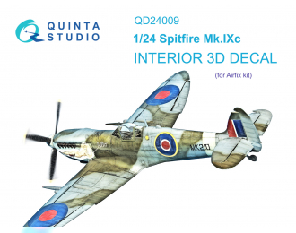 3D Декаль интерьера кабины Spitfire Mk.IXc (Airfix)