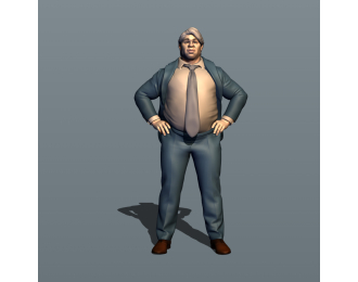 Фигурка Чинуша 1, окрашенная