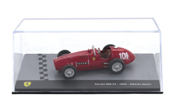 FERRARI F2 500 №101 World Champion Season (1952) Alberto Ascari - Con Vetrina - With Showcase, Red
