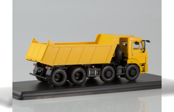 Камский грузовик 6540 8х4 самосвал, желтый