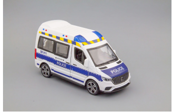 MERCEDES-BENZ Sprinter Police (с фигурками), white