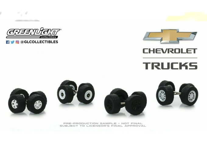 набор "Wheel & Tire Packs Series 2" 4 комплекта колес CHEVROLET Trucks