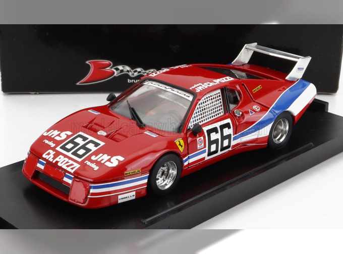 FERRARI 512bb Lm N 66 Scuderia Pozzi Jms Daytona 1979 Andruet Dini, Red