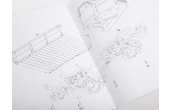 Сборная модель Грузовая моторная дрезина ГМД-4