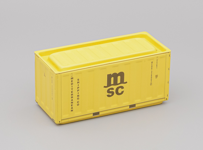 Контейнер металлический, желтый