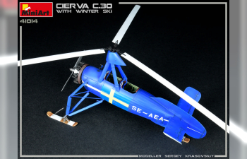 Сборная модель Вертолёт CIERVA C.30 w/ WINTER SKI