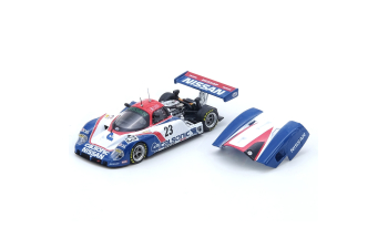NISSAN R89C Le Mans #23 Masahiro Hasemi/Kazuyoshi Hoshino/Toshio Suzuki (1989), white/red/blue