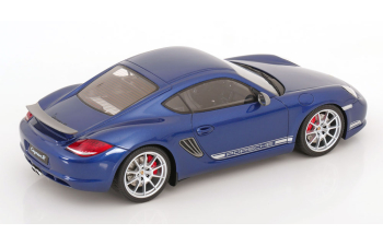 PORSCHE Cayman R (2012), blue metallic/white