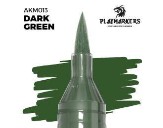 Маркер акриловый PLAYMARKER - Тёмно-зелёный / DARK GREEN – PLAYMARKER