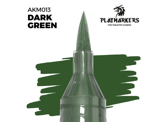 Маркер акриловый PLAYMARKER - Тёмно-зелёный / DARK GREEN – PLAYMARKER