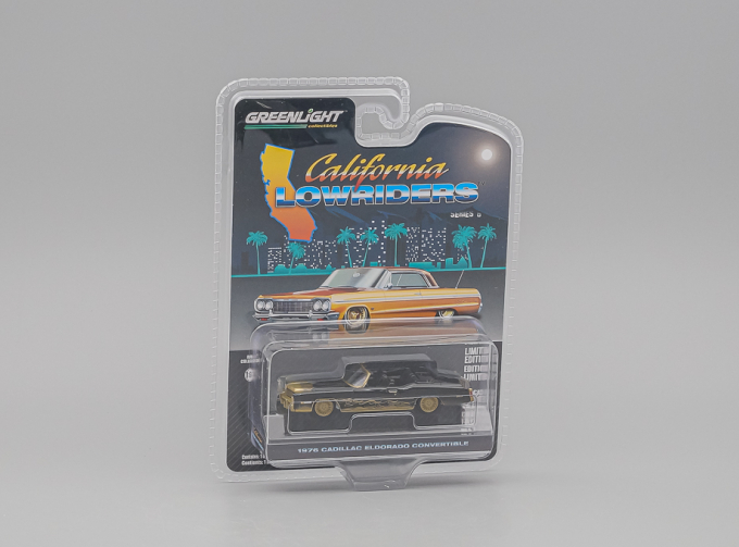 (Greenlight!) CADILLAC Eldorado Convertible (открытый) 1976, black / gold