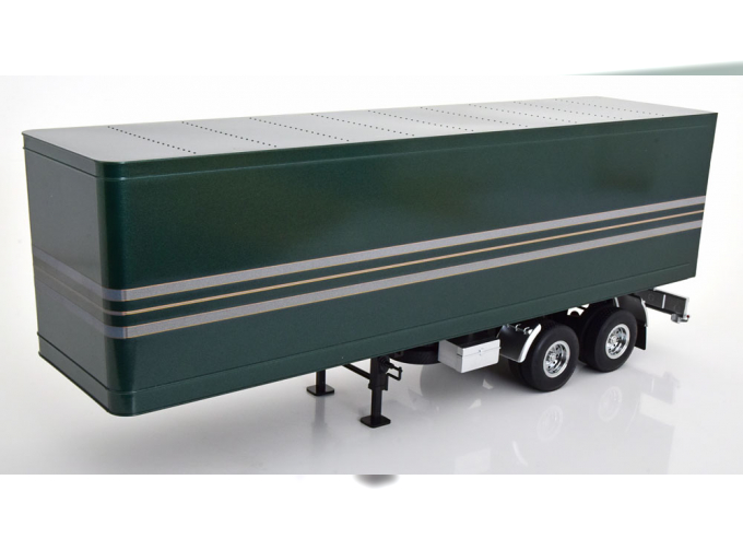 SEMI-TRAILER, dark green-metallic silver golden