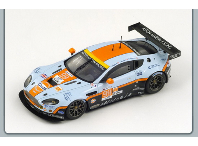 ASTON MARTIN Vantage №99 Le Mans (Allan Simonsen - Christoffer Nygaard - Kristian Pouls) 2012, blue