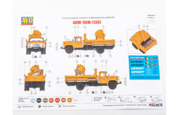 Сборная модель АПМ-90М (130) аэродромная посадочно-светомаячная станция