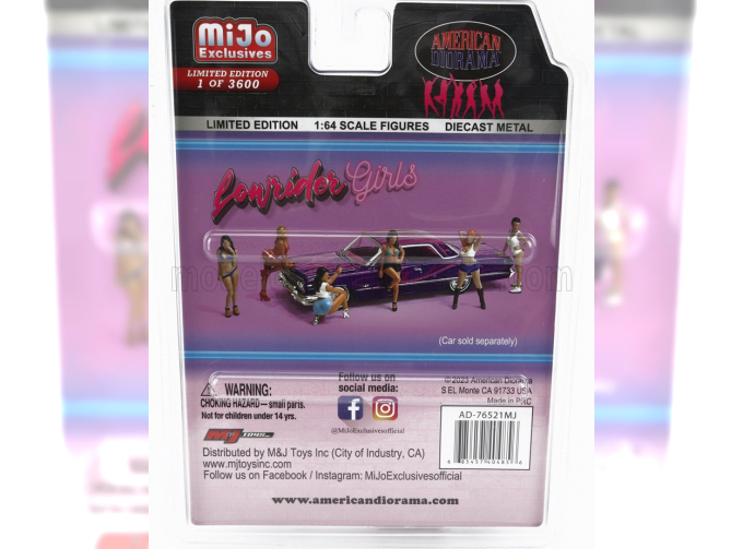 FIGURES Set 4x Lowrider Girls, Various