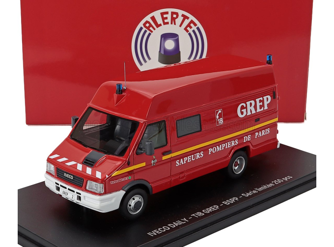 IVECO FIAT Turbo Daily 49-10 Van Tib Grep Bspp Sapeurs Pompiers De Paris (1996), Red White