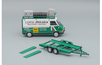 FIAT 242 "Lancia Alitalia" 1975/77 c прицепом, green