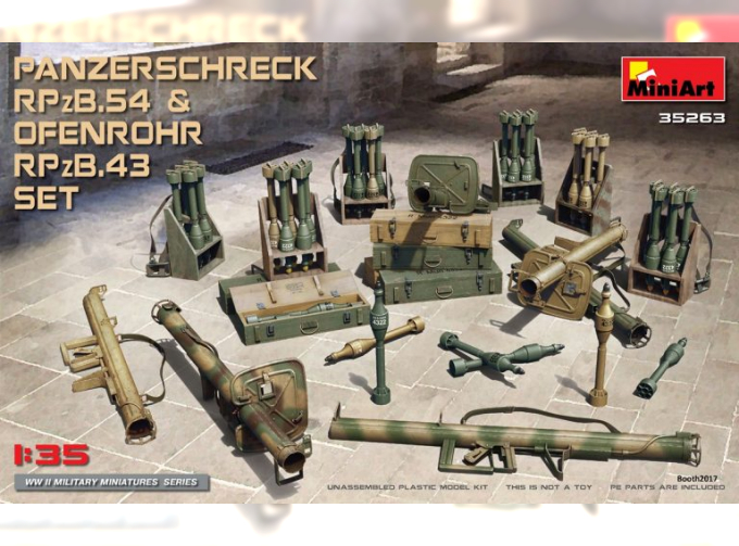 Сборная модель Аксессуары PANZERSCHRECK RPzB.54 & OFENROHR RPzB.43 SET