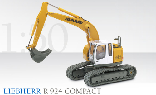 LIEBHERR R 924 Compact Kettenbagger, gelb, 1:50
