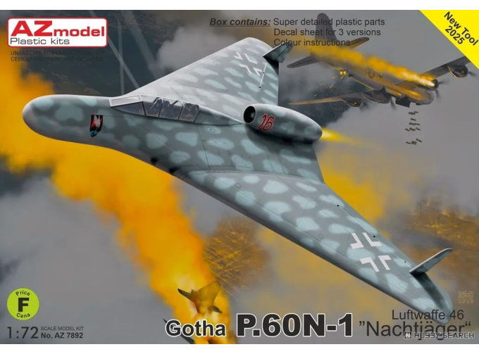 Сборная модель Gotha P.60N-1 "Nachtjäger" Luftwaffe 46