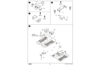 Сборная модель Автомобиль повышенной защищенности M1280 LMTV + полуприцеп M1101