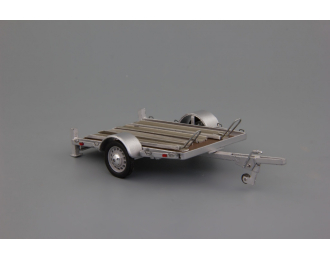 Прицеп для мотоциклов, серебристый