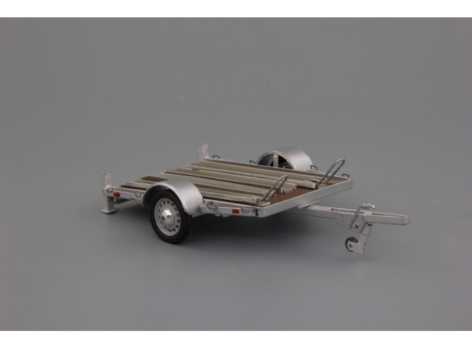 Прицеп для мотоциклов, серебристый