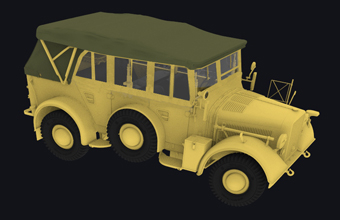 Сборная модель Mittlerer Einheits Personenkraftwagen (m.E.Pkw) Kfz 12 (Early Version?